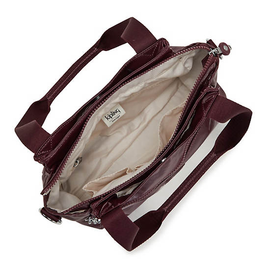 Kipling Elysia Metallic Schoudertassen Bordeaux | België 1809OK